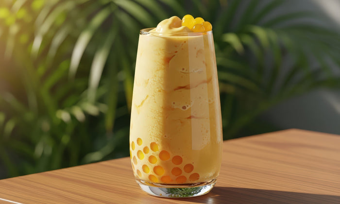 Mango Popping Boba Shake