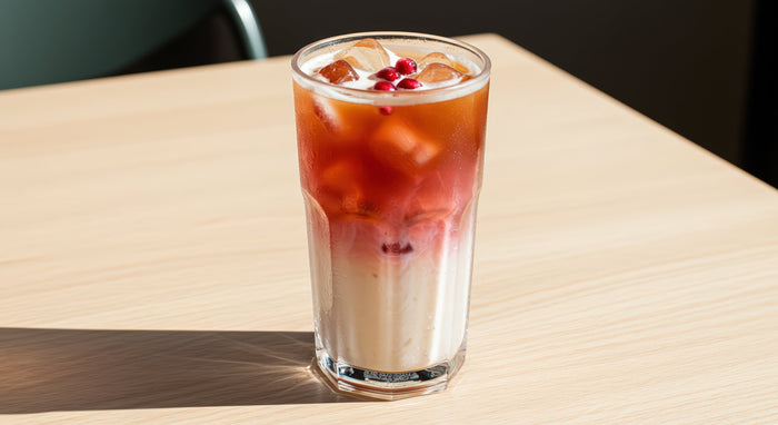 Iced Pomegranate Latte