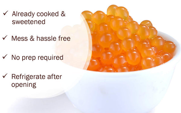 2 LB Passion Fruit Flavored Popping Boba