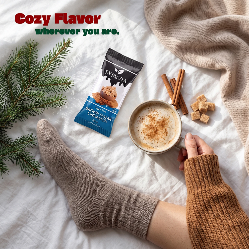 Sugar Free Peppermint, Brown Sugar Cinnamon & Pumpkin Cookie Butter Syrup Pouch