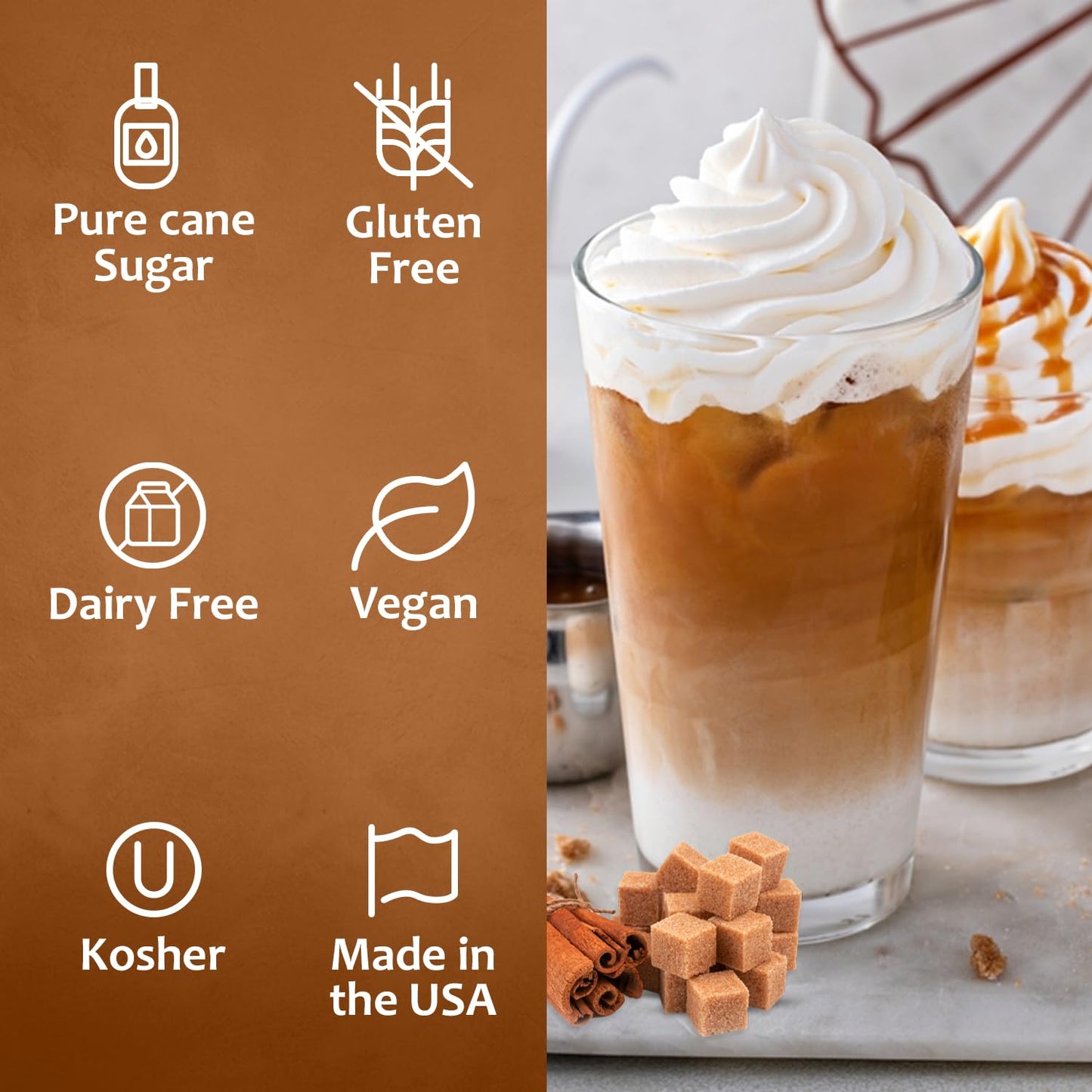 Variety Pack, Vanilla, Caramel, Hazelnut, and Brown Sugar Cinnamon Syrup