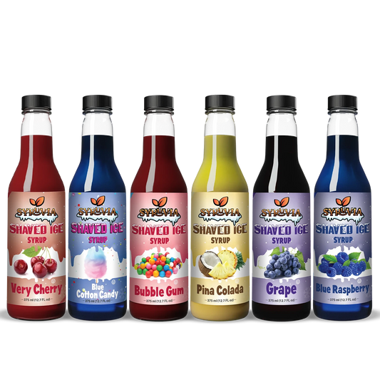 Blue Cotton Candy Bubble Gum Pina Colada Blue Raspberry Cherry Grape  Shaved ice syrup