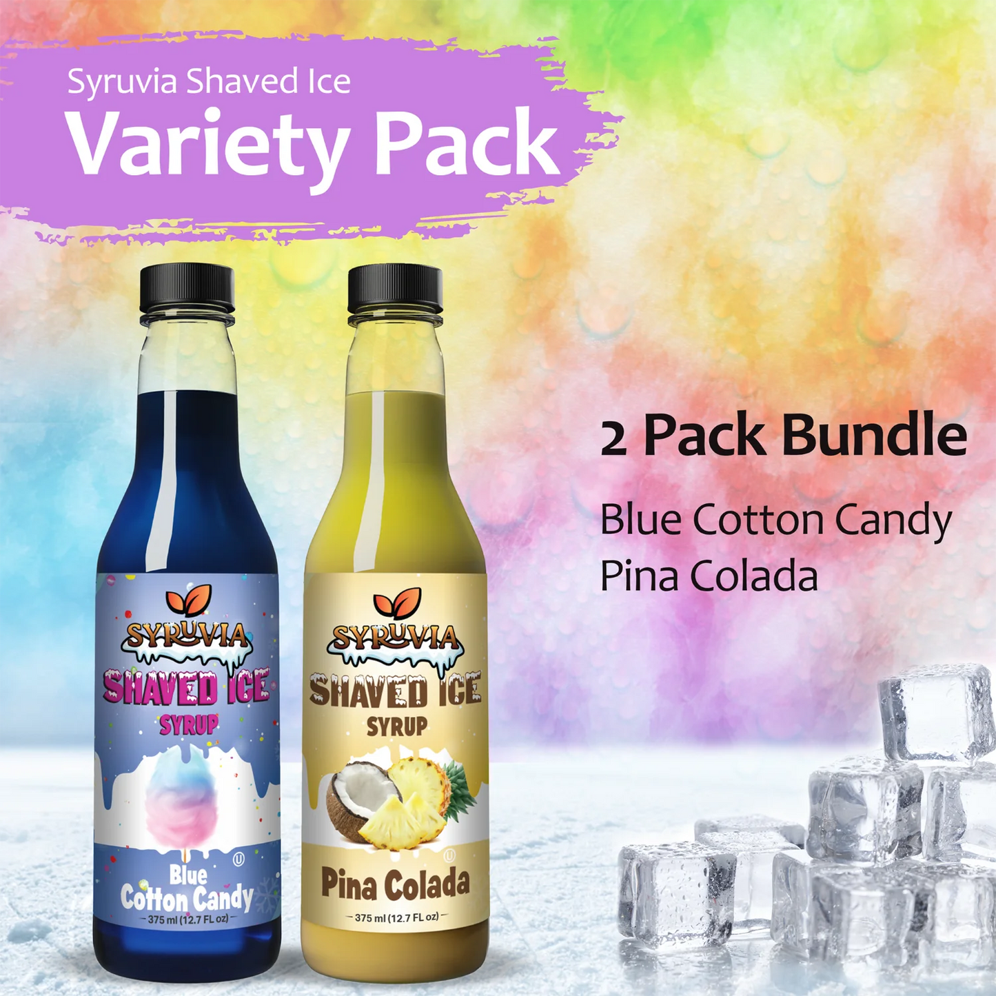 Blue Cotton Candy Pina Colada Shaved Ice Syrup