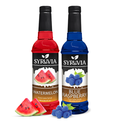 Variety Pack, Blue Raspberry, and Watermelon Syrup