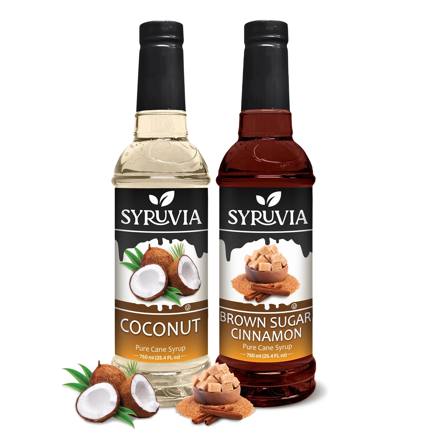 Variety Pack, Brown Sugar Cinnamon, and Coconut Syrup