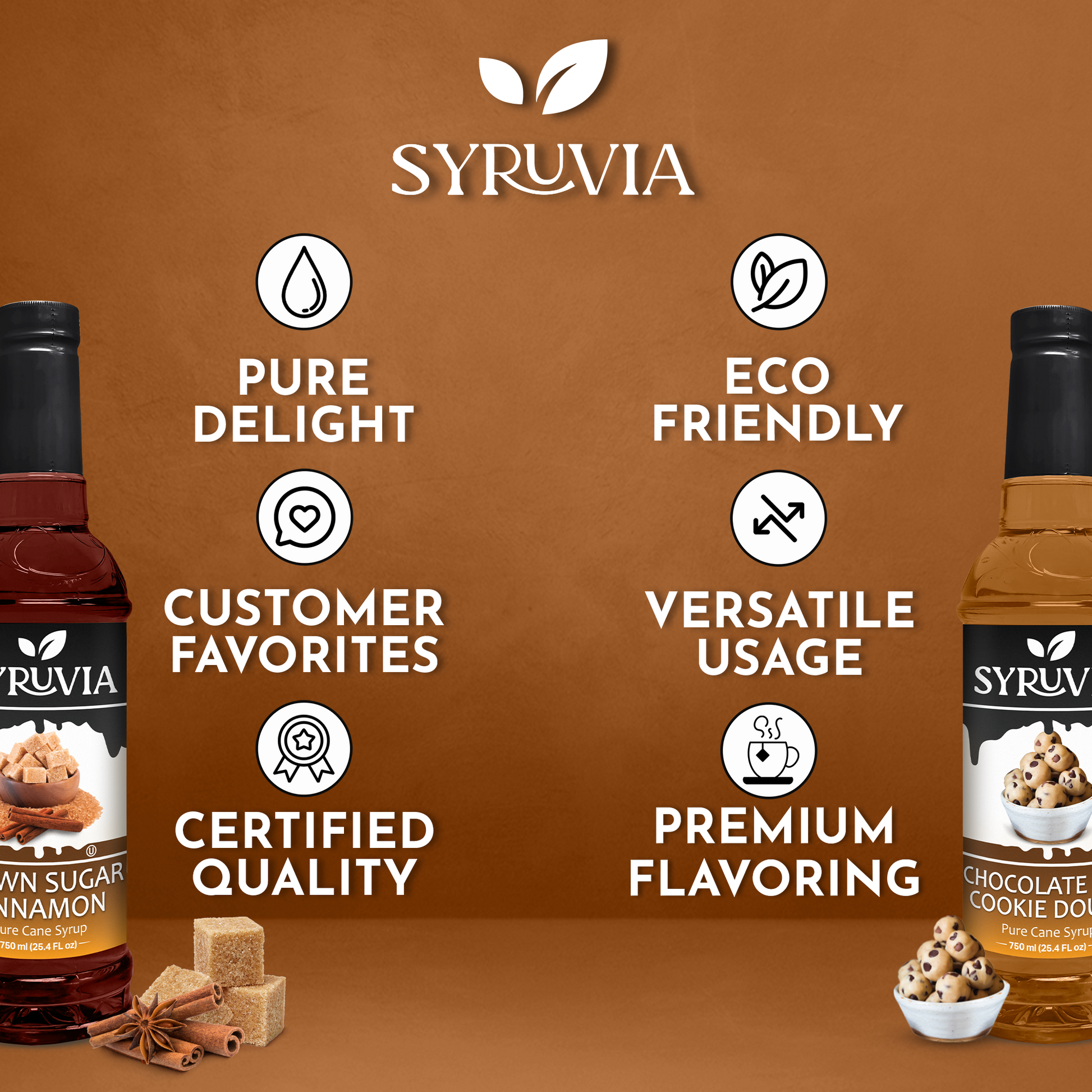 Brown Sugar Cinnamon Syrup Chocolate Chip Cookie Dough Syrup