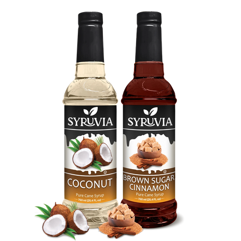 Variety Pack, Brown Sugar Cinnamon, and Coconut Syrup