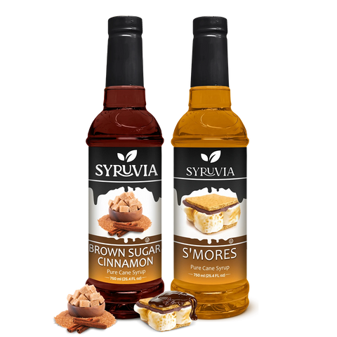 Variety Pack, Brown Sugar Cinnamon, and Smores Syrup
