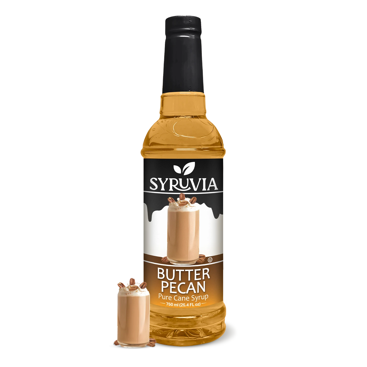 Syruvia Butter Pecan Syrup - 25.4 fl oz. Premium Flavoring Syrup For Coffee Syruvia Butter Pecan Syrup - 25.4 fl oz. Premium Flavoring Syrup For Coffee