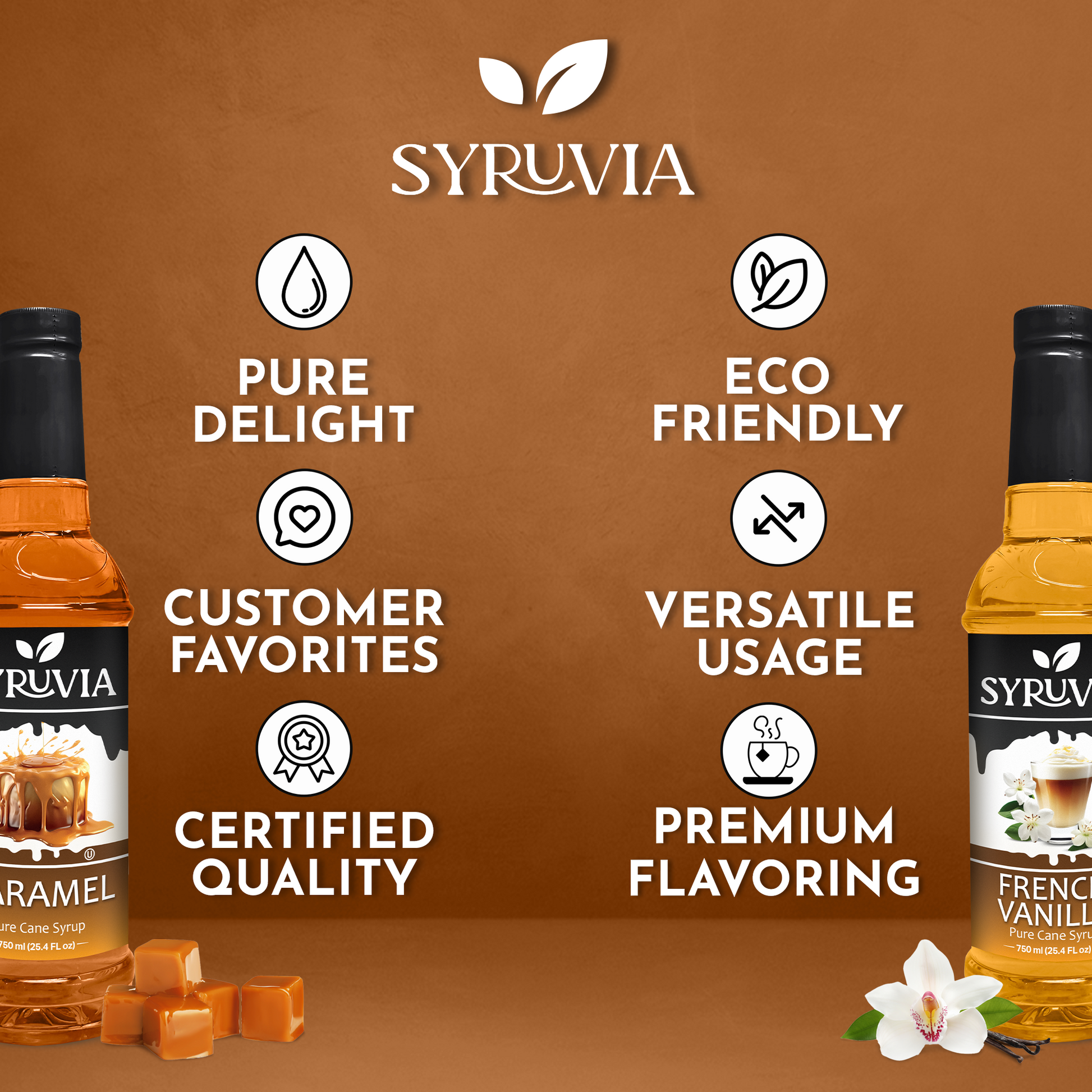 Caramel Coffee Syrup French Vanilla Coffee Syrup