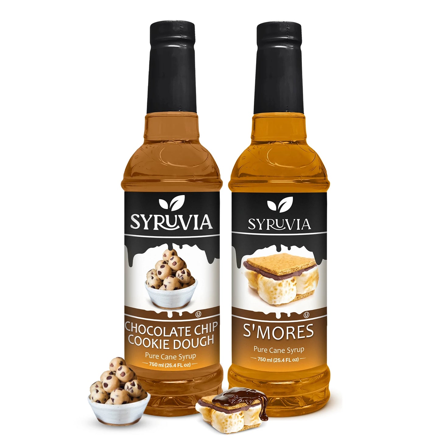Variety Pack, Chocolate Chip Cookie Dough, and Smores Syrup