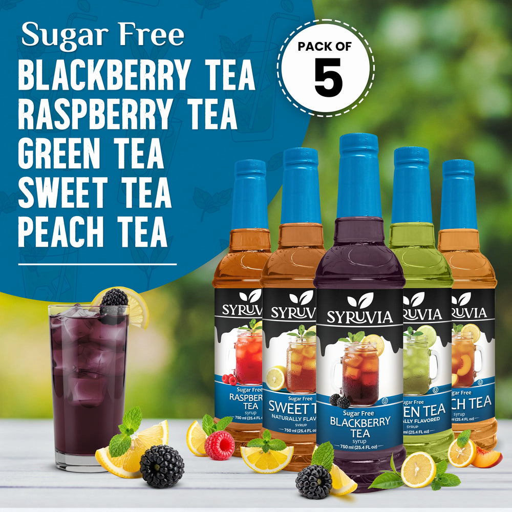 Syruvia Sugar Free Tea Flavor Collection