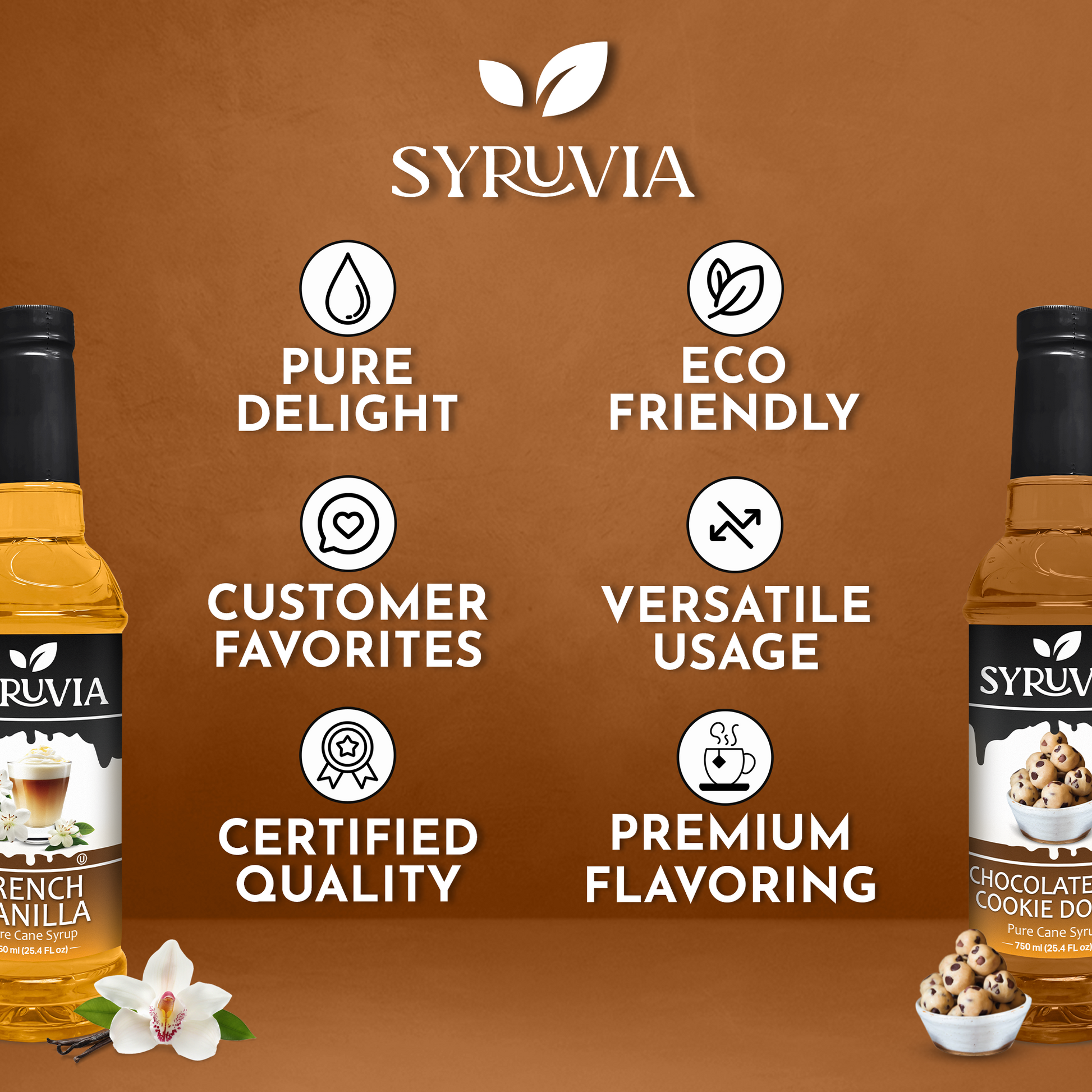 French Vanilla Syrup Chocolate Chip Cookie Dough Syrup for Coffee