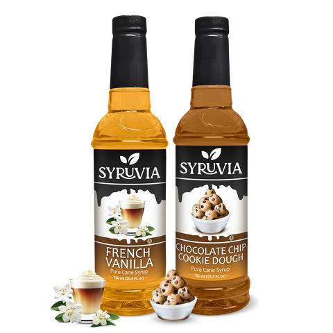 Variety Pack, French Vanilla, and Chocolate Chip Cookie Dough Syrup