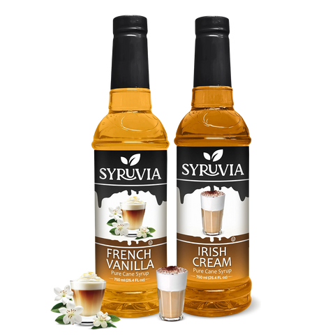 Variety Pack, French Vanilla, and Irish Cream Syrup