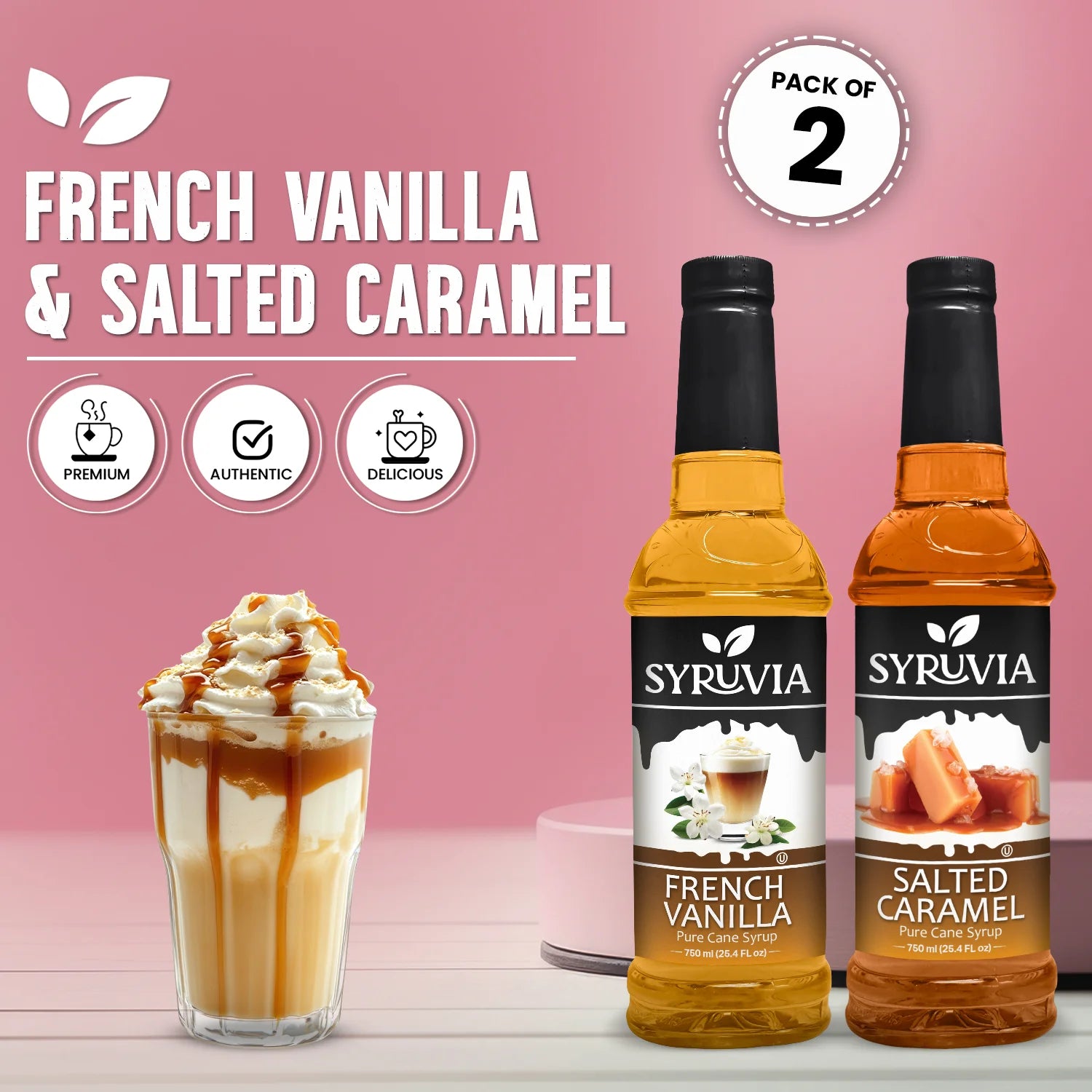French Vanilla Syrup Salted Caramel Syrup for Coffee