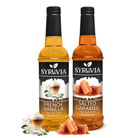 Variety Pack, French Vanilla, and Salted Caramel Syrup