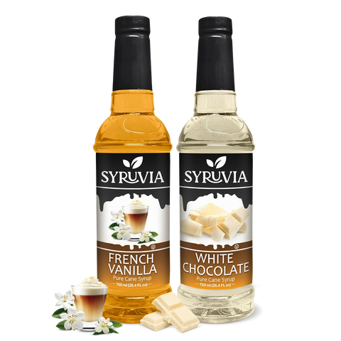 Variety Pack, French Vanilla, and White Chocolate Syrup