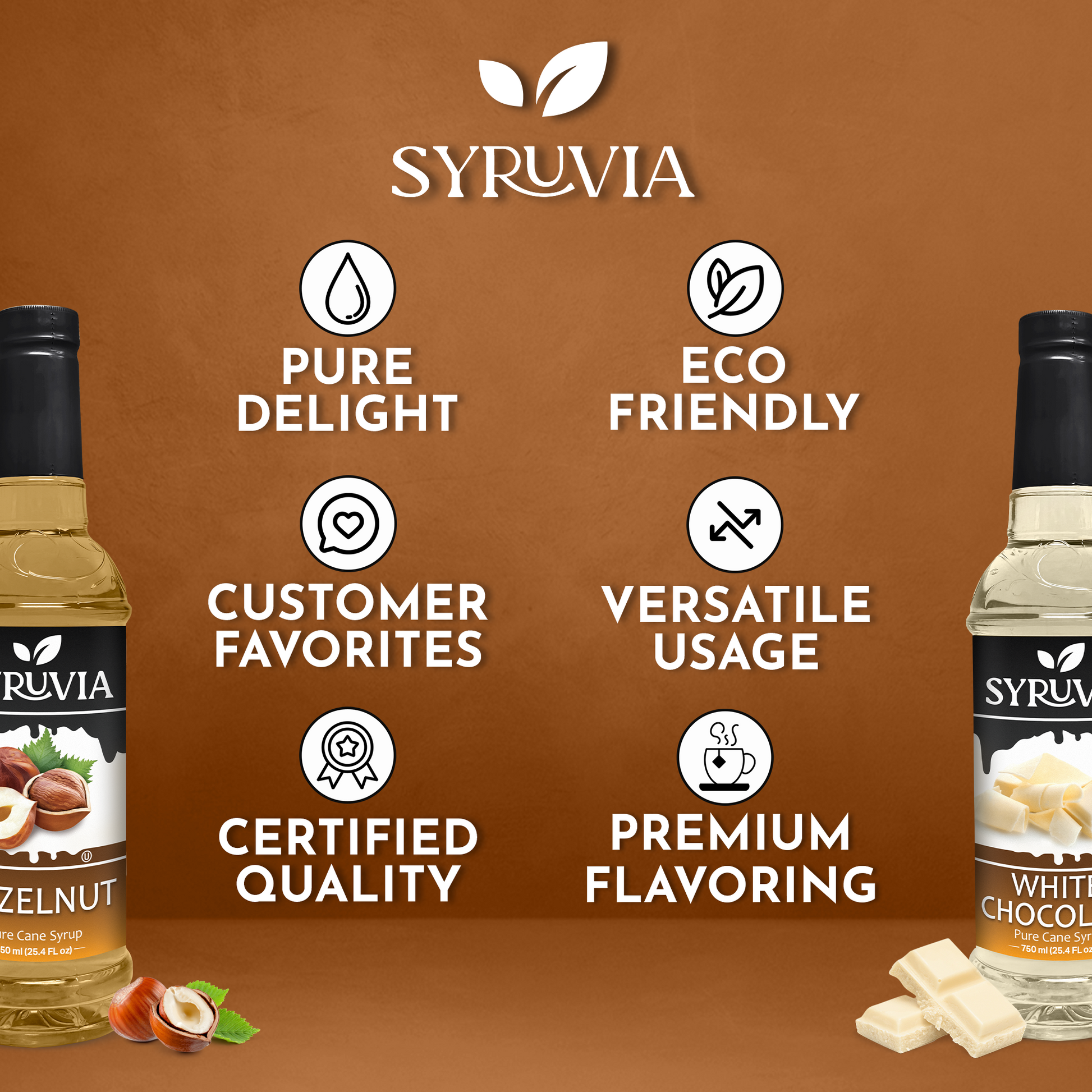 Hazelnut Coffee Syrup White Chocolate Coffee Syrup