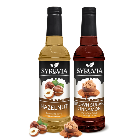 Variety Pack, Hazelnut, and Brown Sugar Cinnamon Syrup