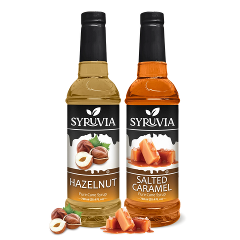 Variety Pack, Hazelnut, and Salted Caramel Syrup