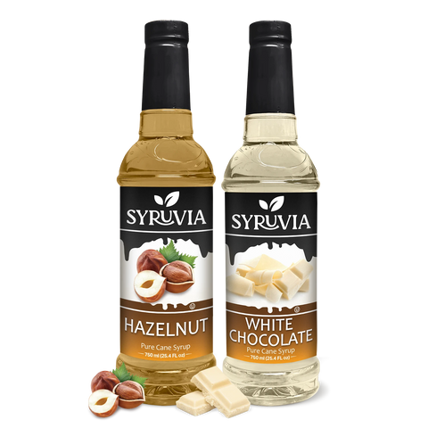 Variety Pack, Hazelnut, and White Chocolate Syrup