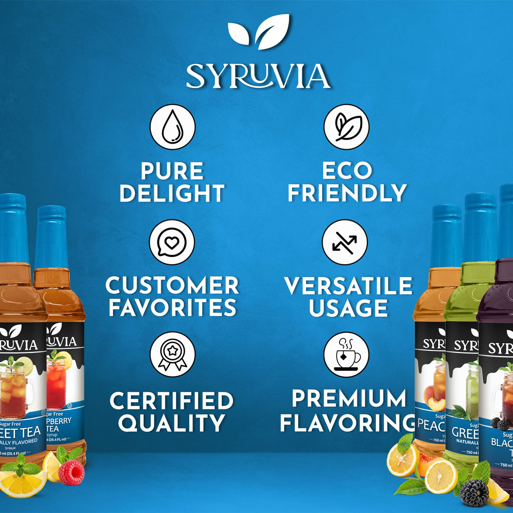 Syruvia Sugar Free Tea Flavor Collection