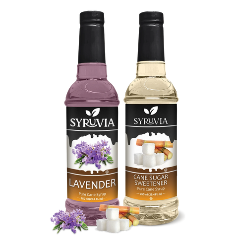 Variety Pack, Lavender, and Cane Sugar Sweetener Syrup