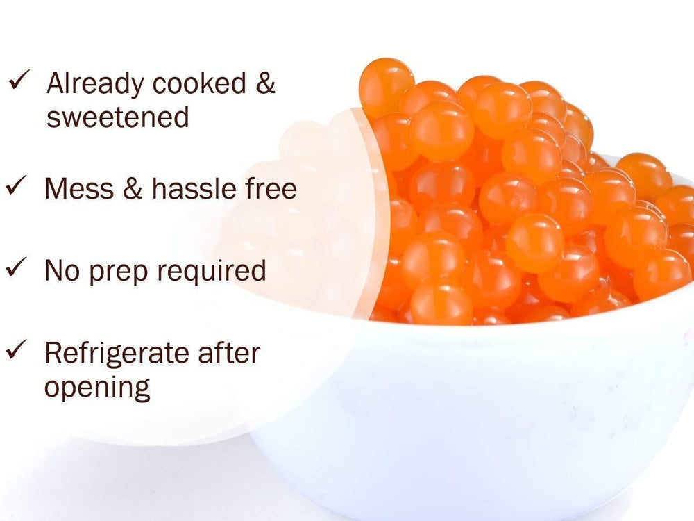1 LB Mango Flavored Popping Boba