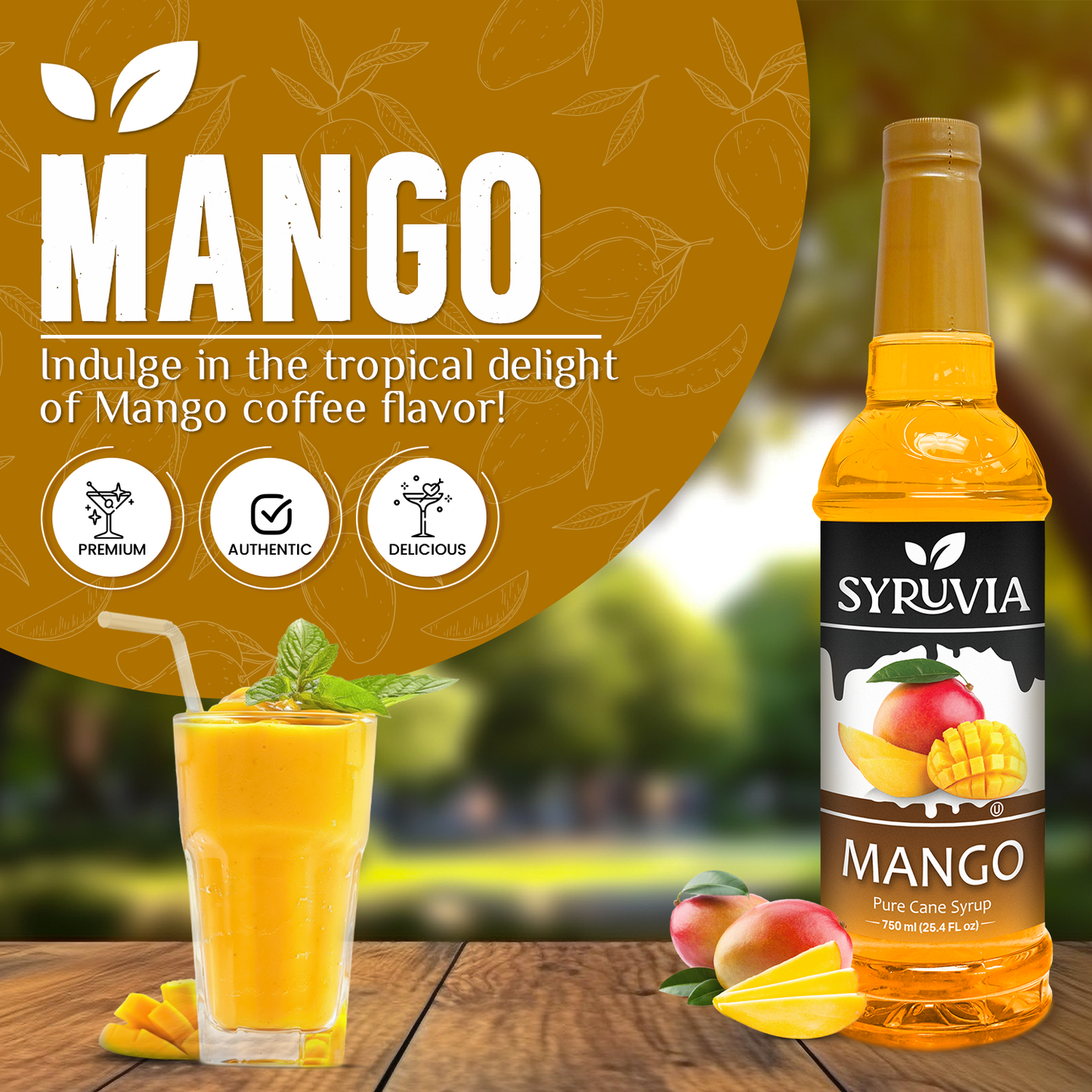 Mango fruity syrup