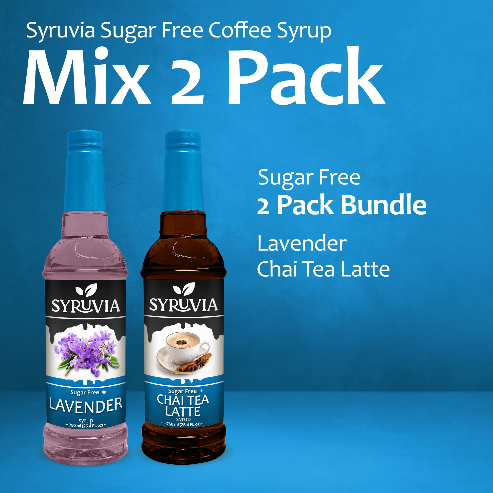 Mixed Pack Sugar Free Lavender Chai Tea syrup