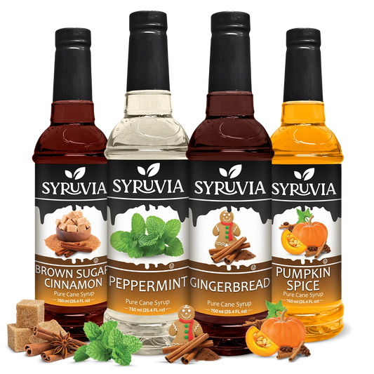 Peppermint Syrup Gingerbread Syrup Pumpkin Spice Syrup Brown Sugar Cinnamon Syrup