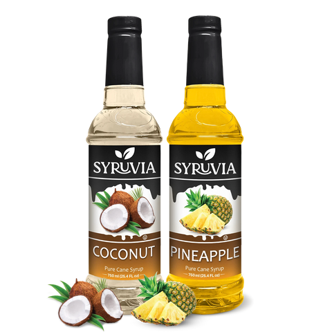 Variety Pack, Pineapple, and Coconut Syrup