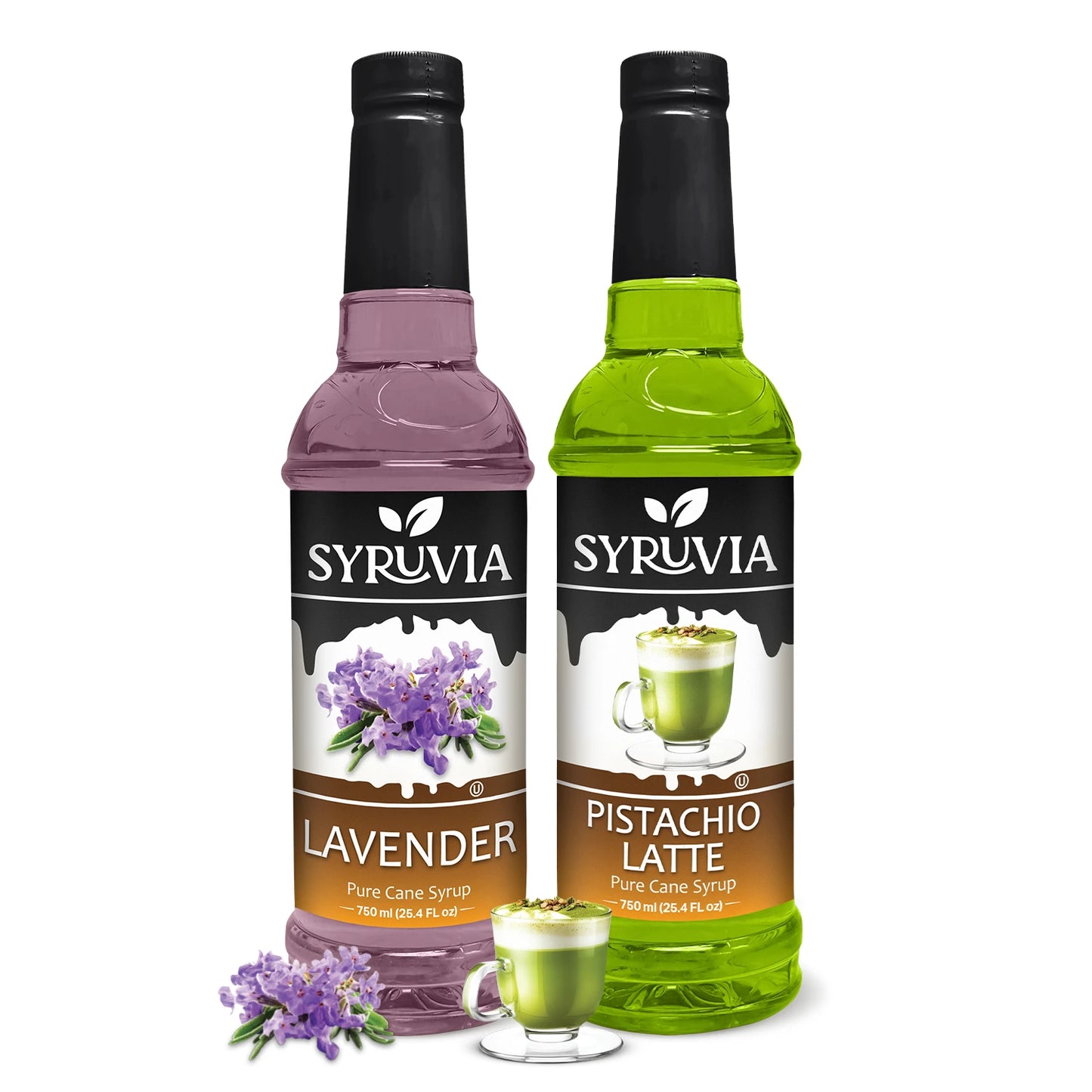 Variety Pack, Pistachio Latte, and Lavender Syrup