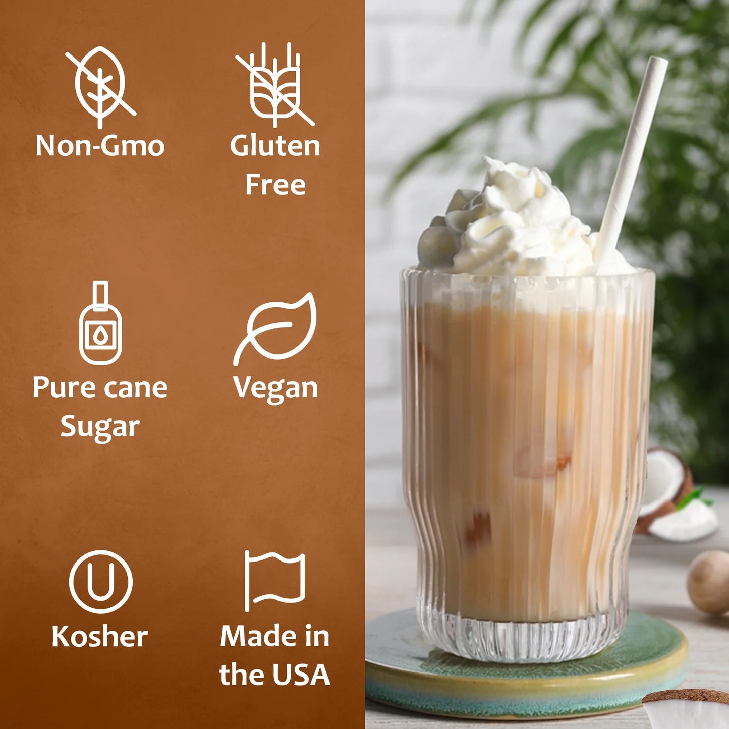 Pistachio Latte Coconut  syrup for drinks