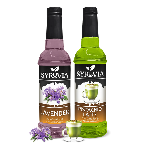 Variety Pack, Pistachio Latte, and Lavender Syrup