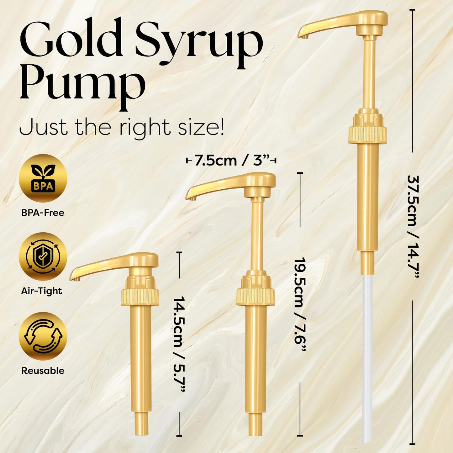 Syrup Pump for 750ml Syrup Bottle