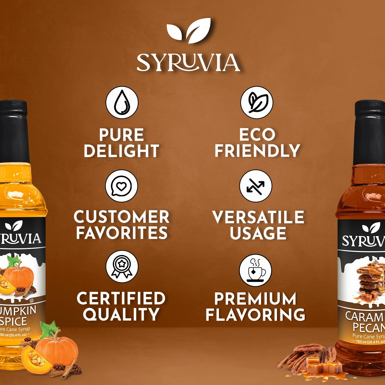 Pumpkin Spice Coffee Syrup Caramel Pecan  Syrup