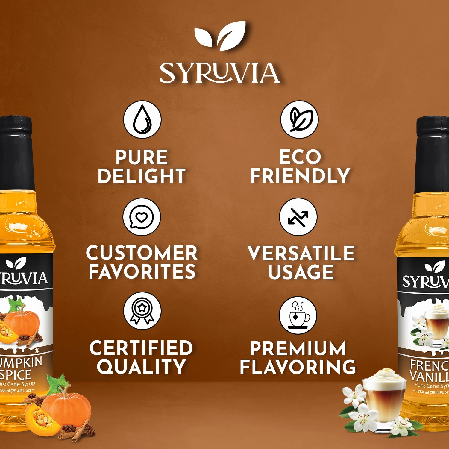 Pumpkin Spice Coffee Syrup French Vanilla Syrup