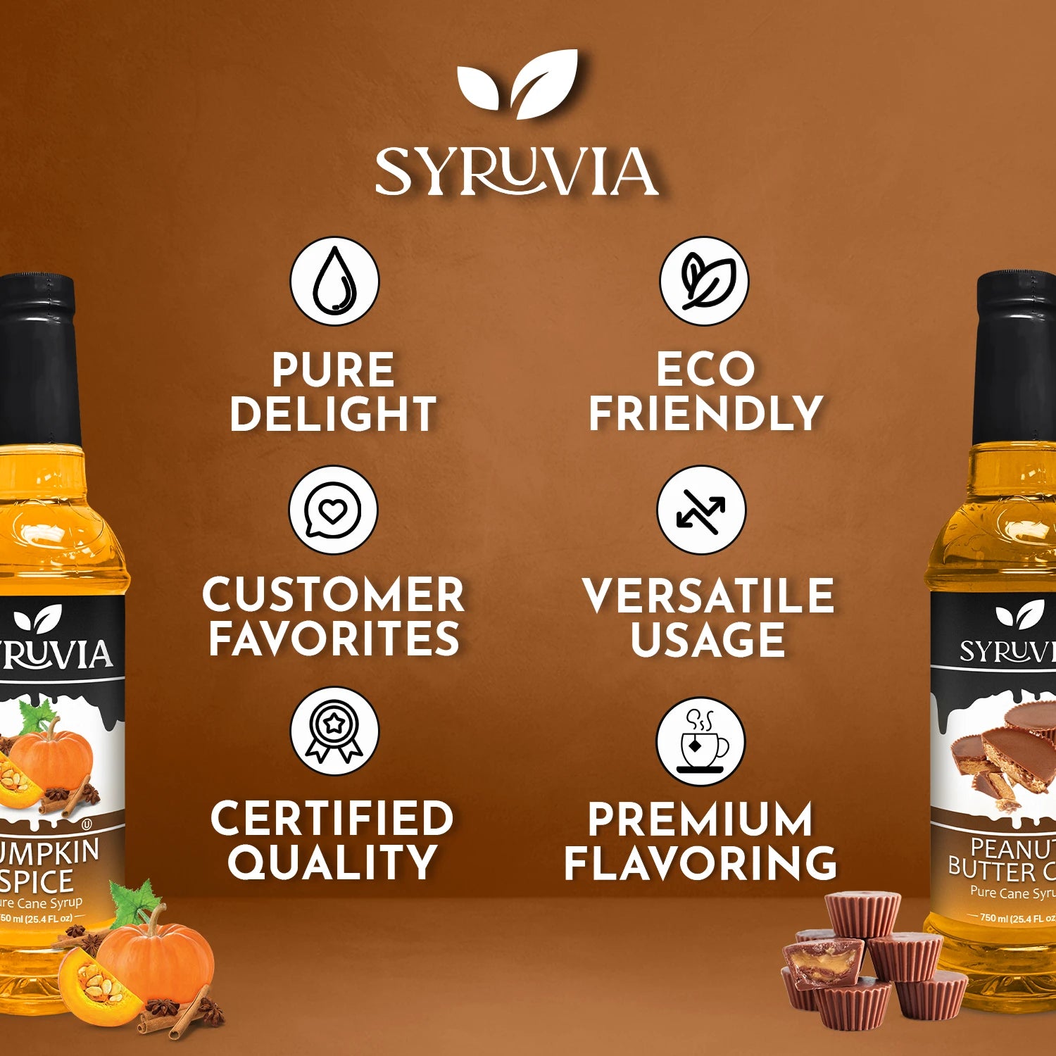 Pumpkin Spice Coffee Syrup Peanut Butter Cup Syrup