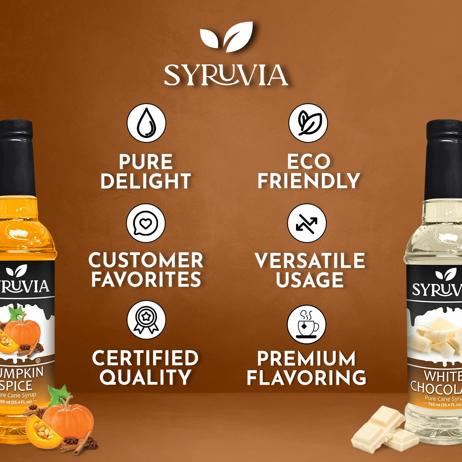 Pumpkin Spice Coffee Syrup White Chocolate Coffee Syrup