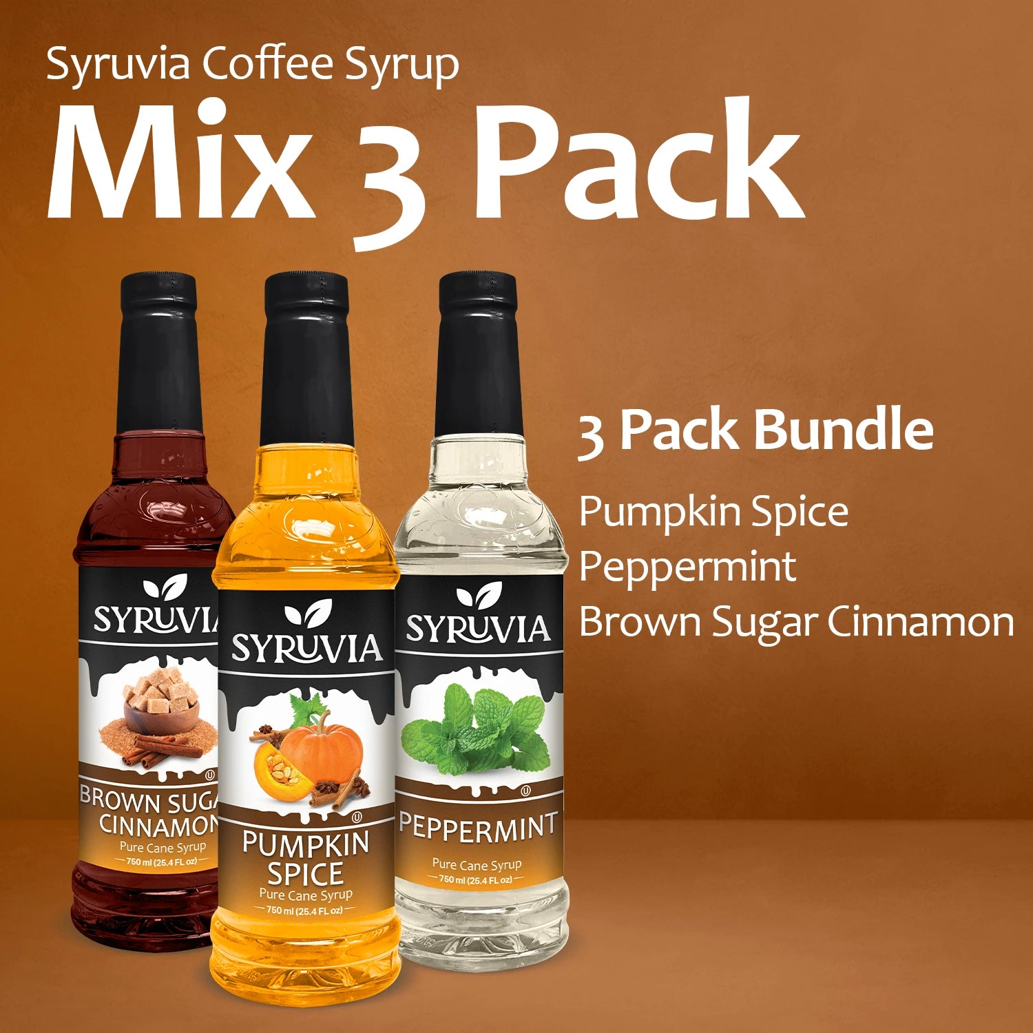 Pumpkin Spice Syrup Brown Sugar Cinnamon Coffee Syrup Peppermint Syrup