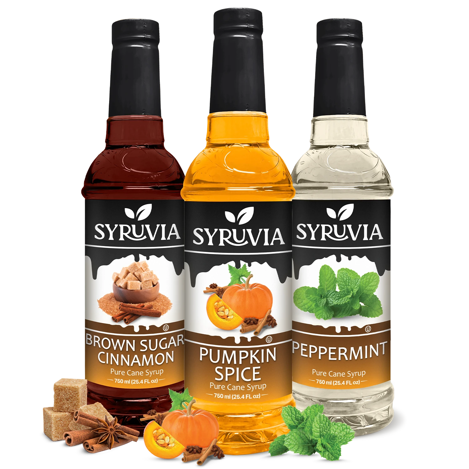 Pumpkin Spice Syrup Brown Sugar Cinnamon Syrup Peppermint Syrup