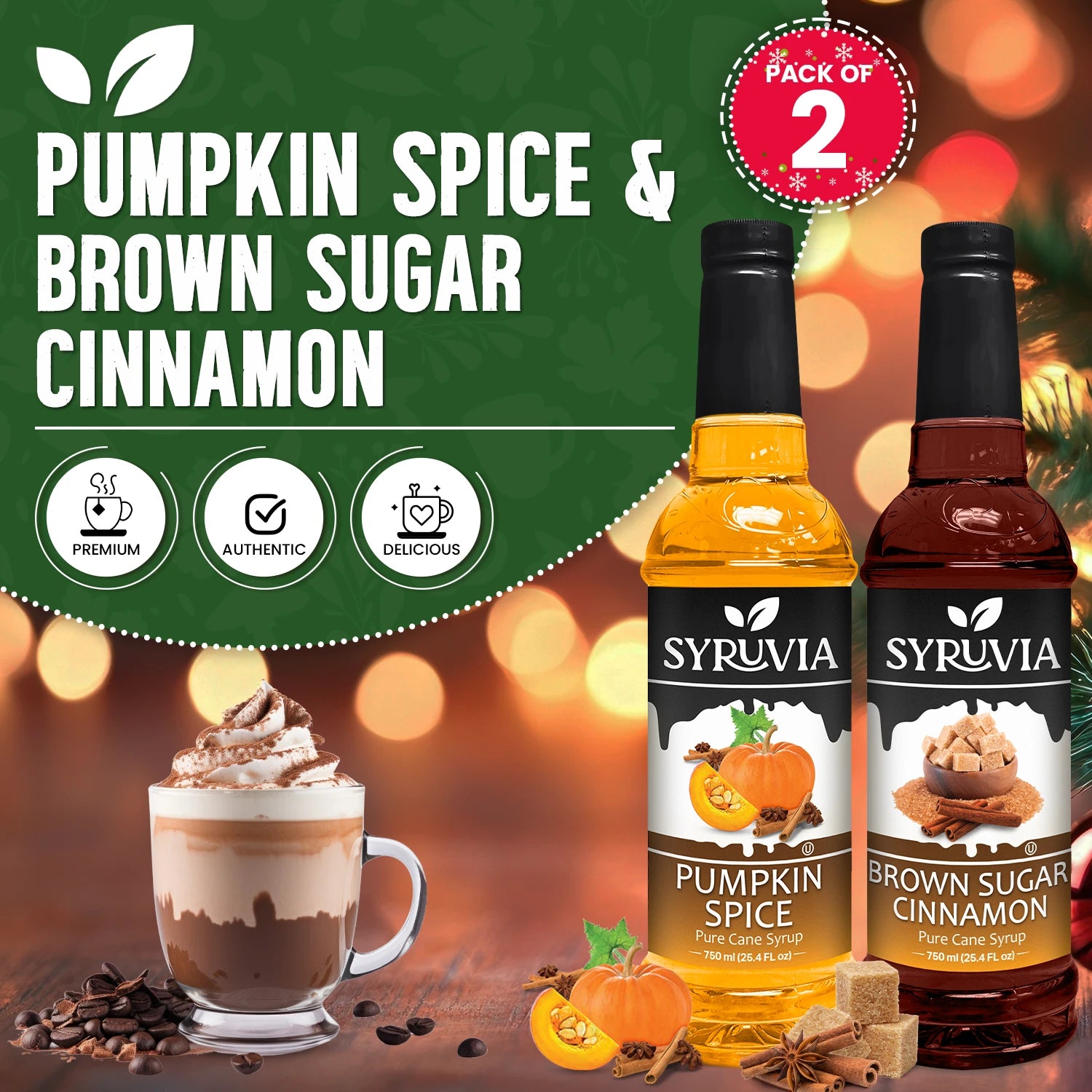 Pumpkin Spice Syrup Brown Sugar Cinnamon Syrup for Coffee