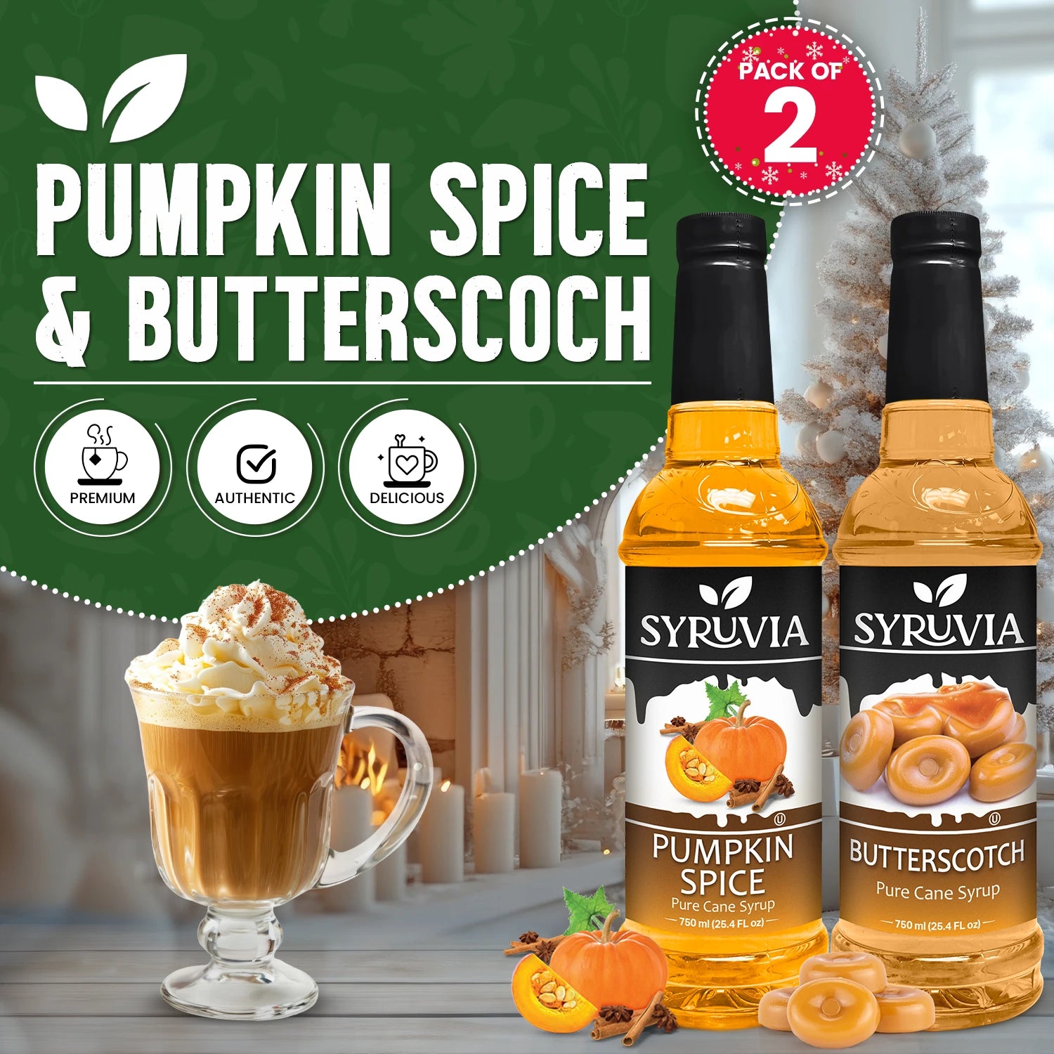 Pumpkin Spice Syrup Butterscotch Syrup for Coffee