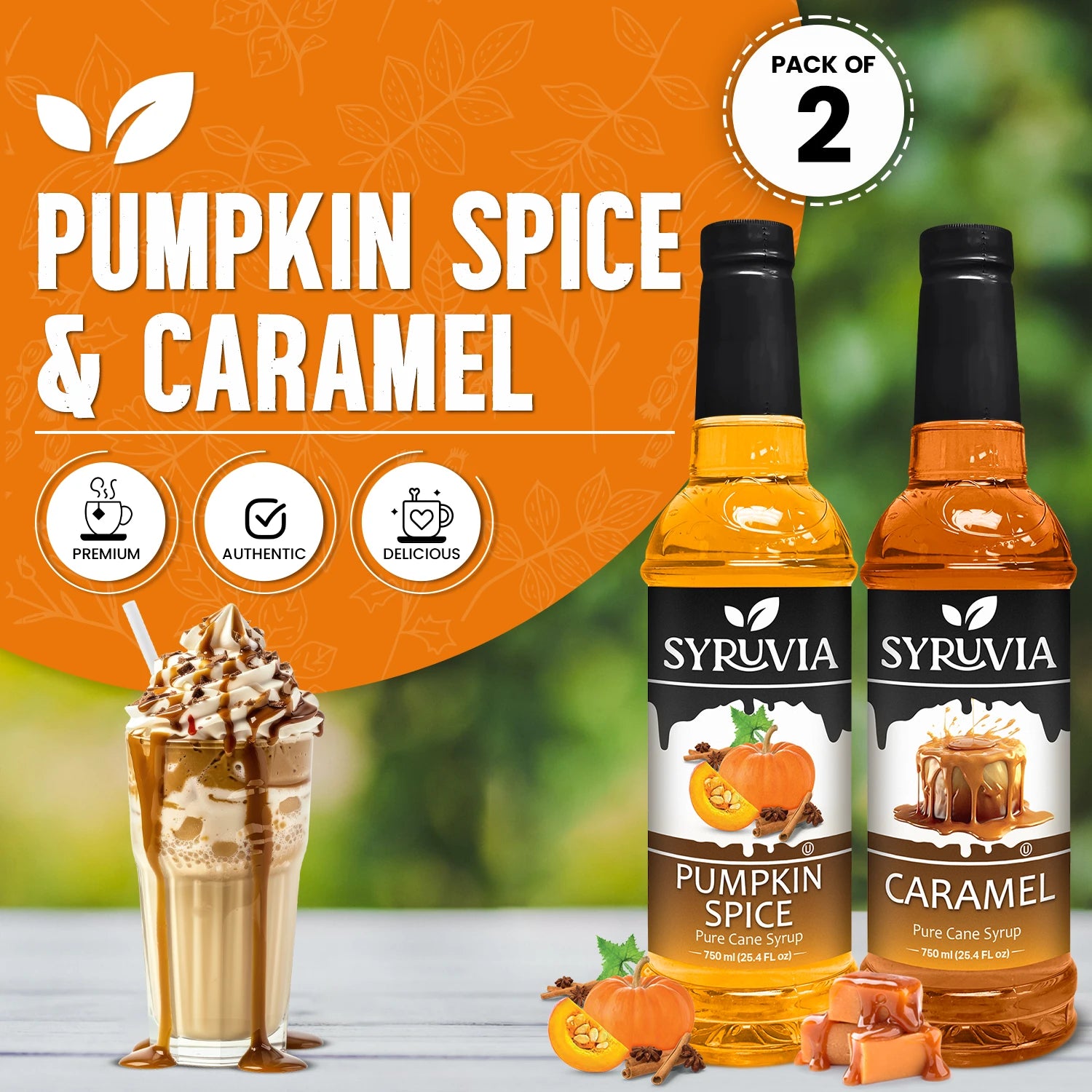Pumpkin Spice Syrup Caramel Syrup for Coffee