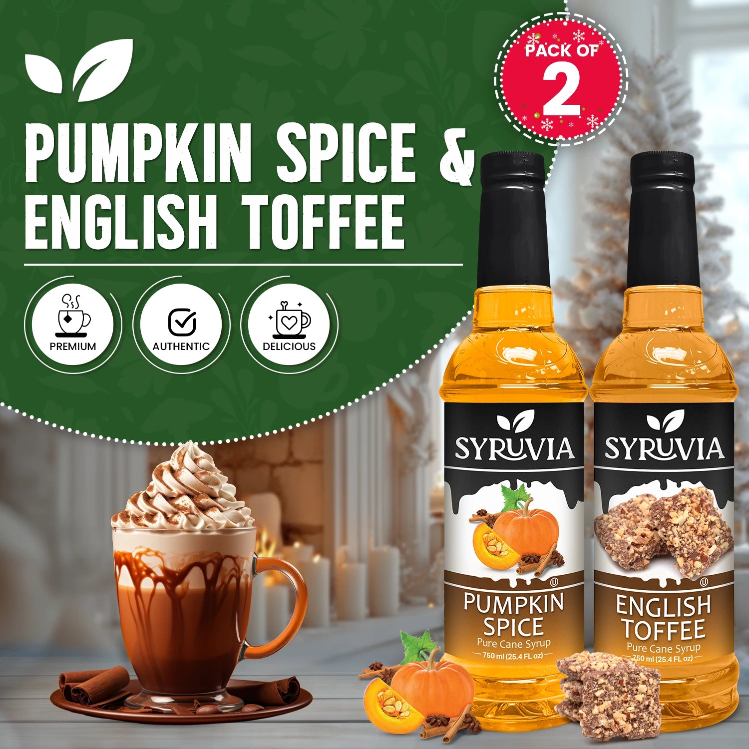 Pumpkin Spice Syrup English Toffee Syrup for Coffee