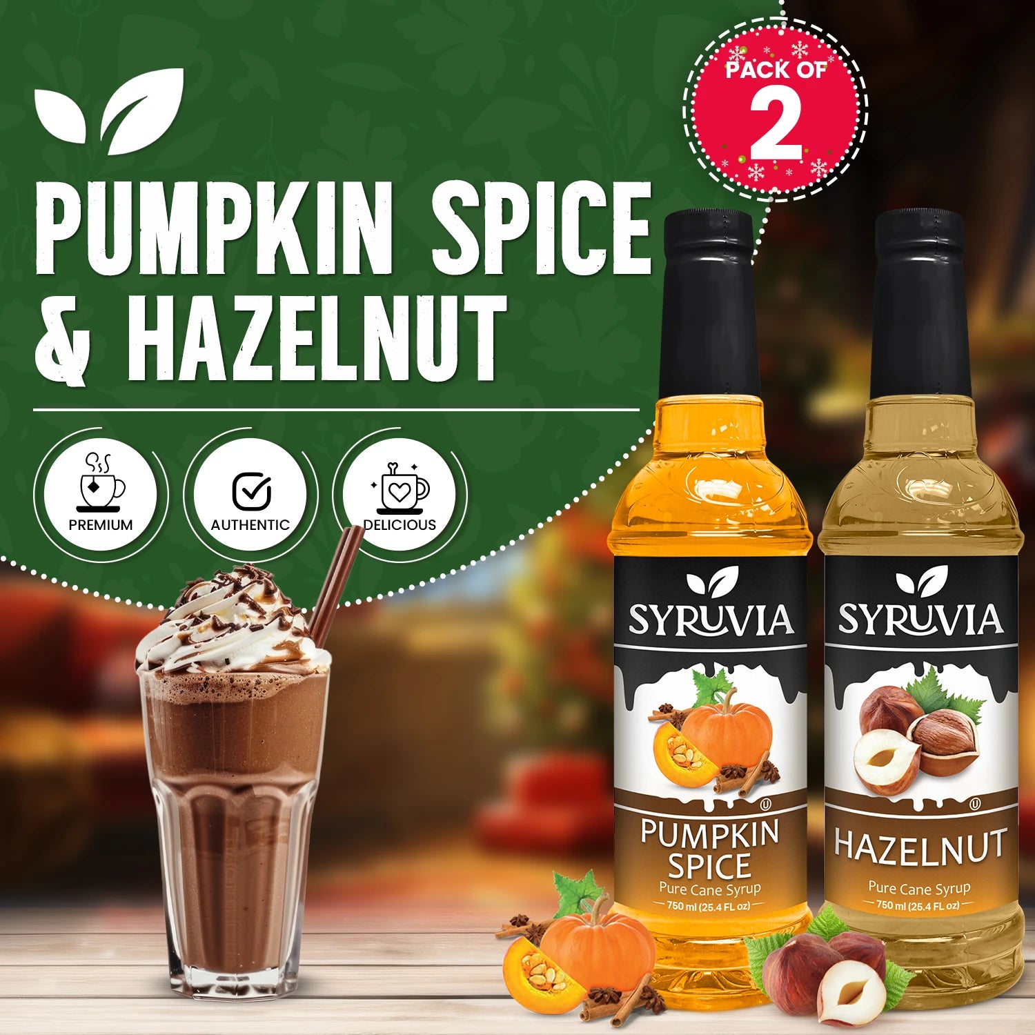 Pumpkin Spice Syrup Hazelnut Syrup for Coffee