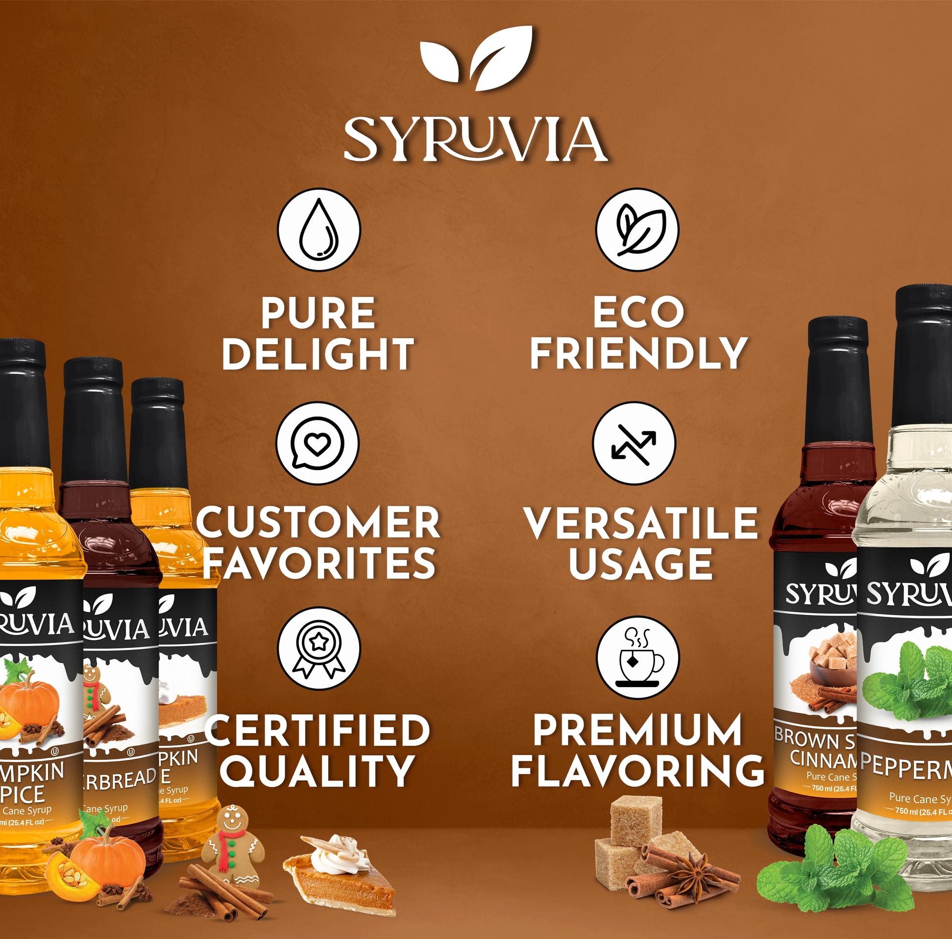 Pumpkin Spice Syrup Pumpkin Pie Syrup Brown Sugar Cinnamon Syrup Gingerbread Coffee Syrup Peppermint Coffee Syrup