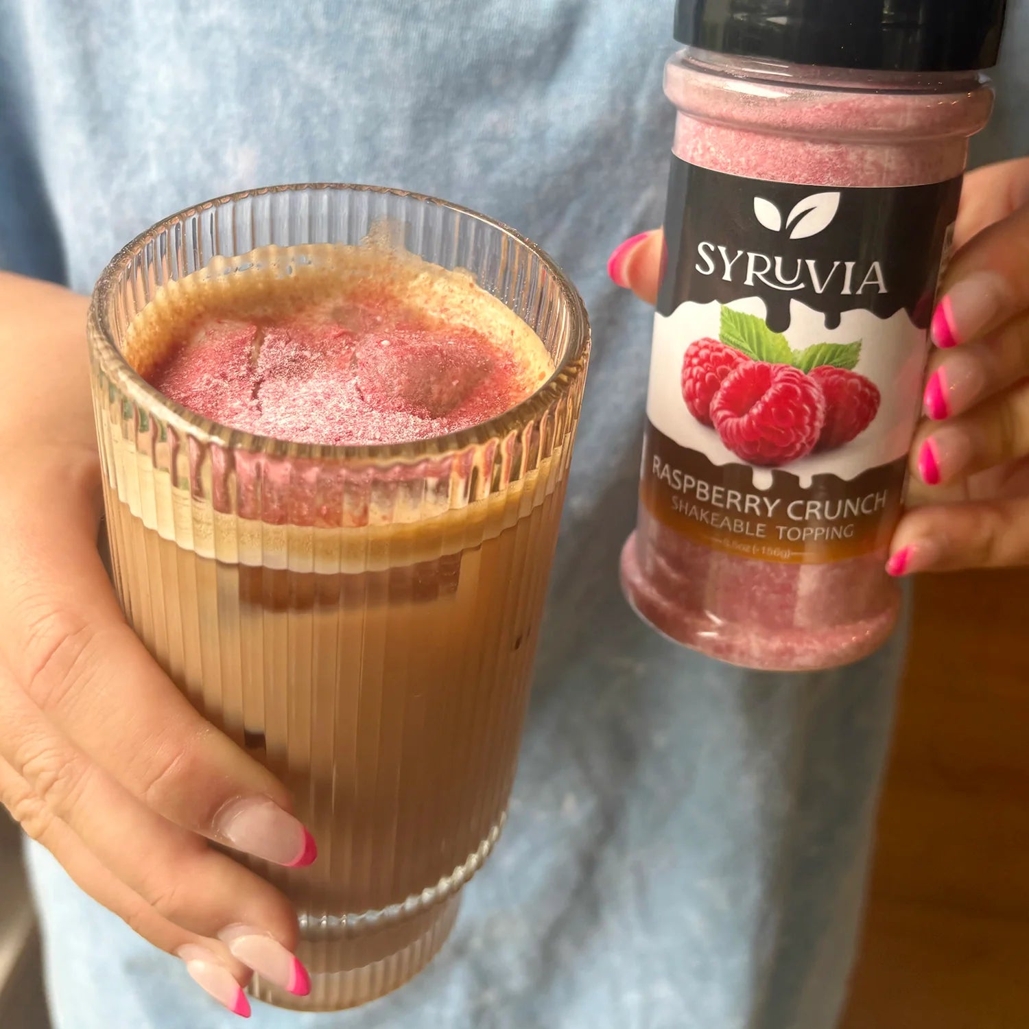 Raspberry Crunch Flavor Shakable toppings